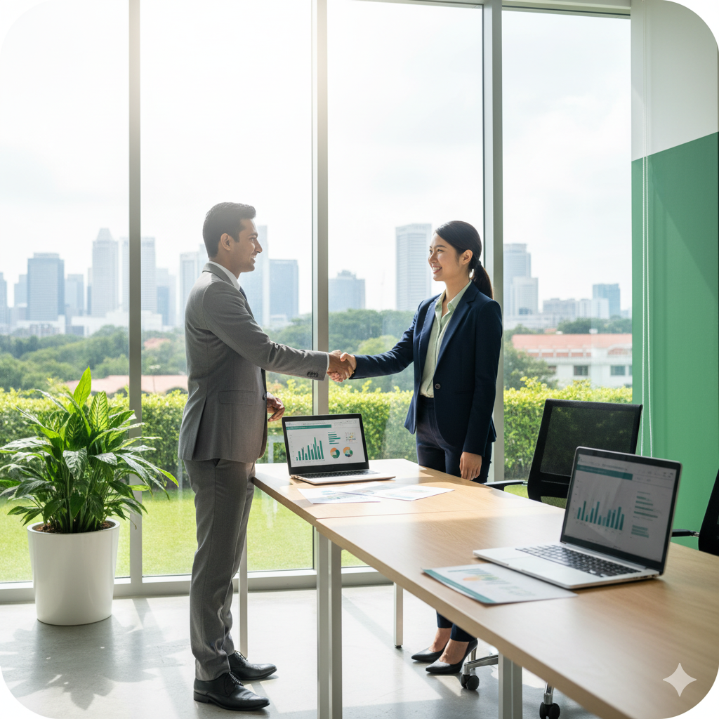 Singapore business district